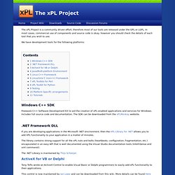 Development Tools - XPLProject