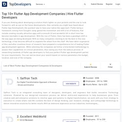 Top 10+ Flutter App Development Companies & Developers Reviews 2019 - Topdevelopers.co