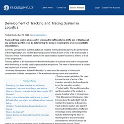 Development of Tracking and Tracing System in Logistics