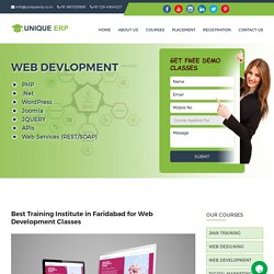 Web Development Classes, Web Development Training in Faridabad