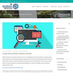 5 Web Development Trends For 2021 - The Global Infotech