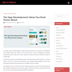 Pet App Development Ideas and Trends for Startups