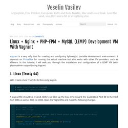 Linux + Nginx + PHP-FPM + MySQL (LEMP) Development VM With Vagrant - Veselin Vasilev