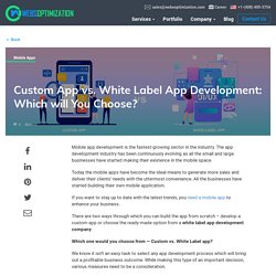 Top White Label App development company in India