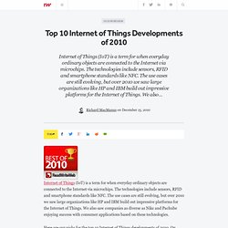 Top 10 Internet of Things Developments of 2010