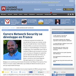 Corero Network Security se développe en France