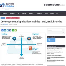 Développement d'applications mobiles : web, natif, hybrides