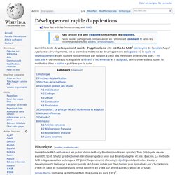 Développement rapide d'applications