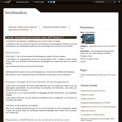 Tutoriel: Développement Arduino avec AVR Studio 5.1 - BreizhMakers