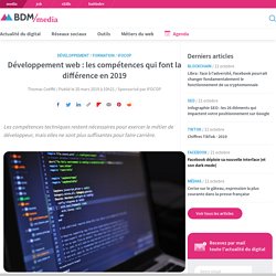 Développement web : les compétences qui font la différence en 2019