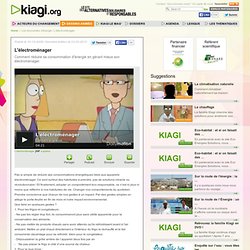 kiagi.org - L’électroménager - Les économies d'énergie - Dessins animés