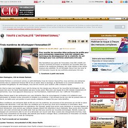 Développement des systèmes d'information - CIO-Online - actualités internationales