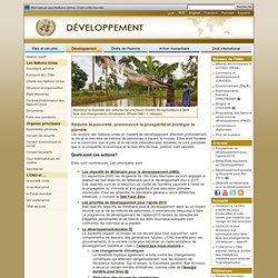 Développement - Nations Unies