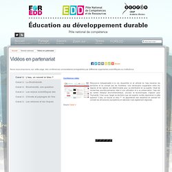 Éducation au développement durable - Vidéos en partenariat