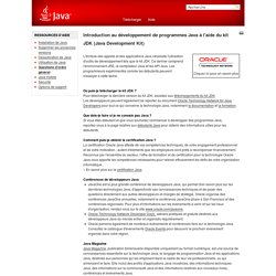Développement de programmes Java à l'aide du kit JDK