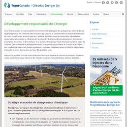 Développement responsable de l’énergie