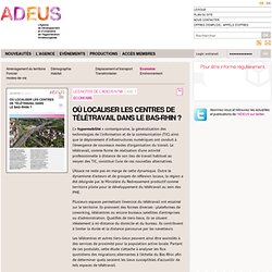 Les Notes de l'ADEUS n°98 : Economie — Agence de développement et d'urbanisme de l'Agglomération Strasbourgeoise (ADEUS)