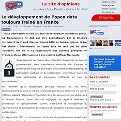 Le développement de l’open data toujours freiné en France