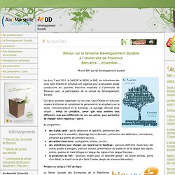 Université de Provence Développement durable