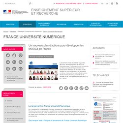Un nouveau plan d'actions pour développer les MOOCs en France