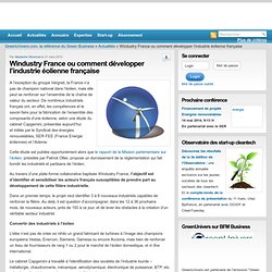 Windustry France ou comment développer l’industrie éolienne française