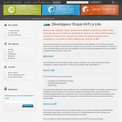Développeur Drupal confirmé (H/F)