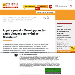 Département des Pyrénées-Orientales - Appel à projet « Développons les Cafés Citoyens en Pyrénées-Orientales" - 2019