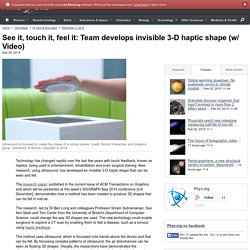 See it, touch it, feel it: Team develops invisible 3-D haptic shape (w/ Video)
