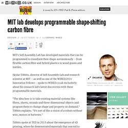 MIT lab develops programmable shape-shifting carbon fibre