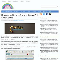 Devenez éditeur, créez vos livres ePub avec Calibre