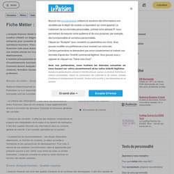 08-Devenir Analyste financier - Fiche métier Analyste financier - Guide métier Le Parisien Etudiant