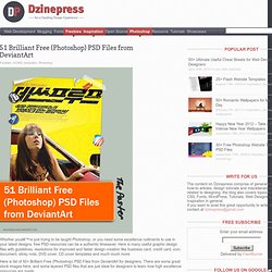 51 Brilliant Free (Photoshop) PSD Files from DeviantArt