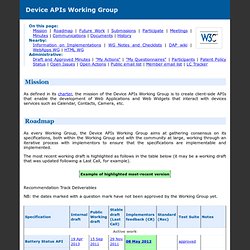 Device APIs Working Group
