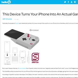 This Device Turns Your iPhone Into An Actual Gameboy