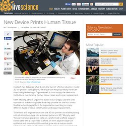 New Device Prints Human Tissue