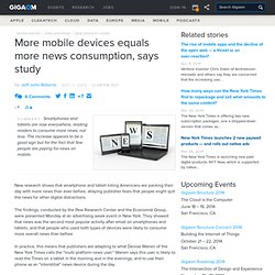 More mobile devices equals more news consumption, says study