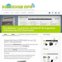 Eco-Devices : Le premier module IP de la gamme X-Devices by GCE Electronics