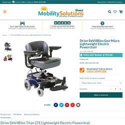 Drive DeVilBliss Geo Micro Lightweight Electric Powerchair