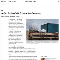 N.S.A. Devises Radio Pathway Into Computers