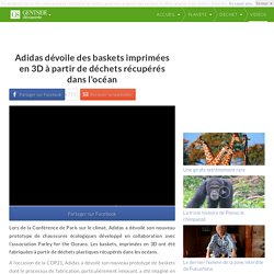 Adidas dévoile des baskets imprimées en 3D à partir de déchets récupérés dans l'océan