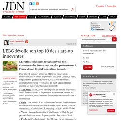L'EBG dévoile son top 10 des start-up innovantes