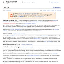 Devops - Wikipédia FR