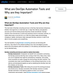 What are DevOps Automation Tools and Why are they Important?