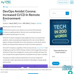 DevOps Amidst Corona: Increased CI/CD In Remote Environment