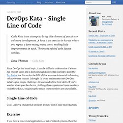 DevOps Kata - Single Line of Code - devopsy