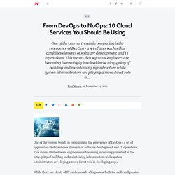 From DevOps to NoOps: 10 Cloud Services You Should Be Using - ReadWriteCloud
