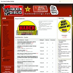 Devrimci Halkın Birliği - Haberler