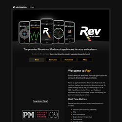 Rev - iPhone app development, Great iPhone apps, and more