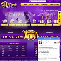 DewaonlineQQ: Agen Situs Judi Poker Online BandarQ Terpercaya