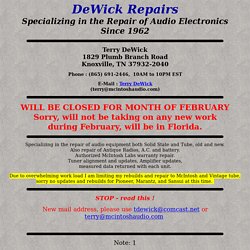 DeWick Repairs